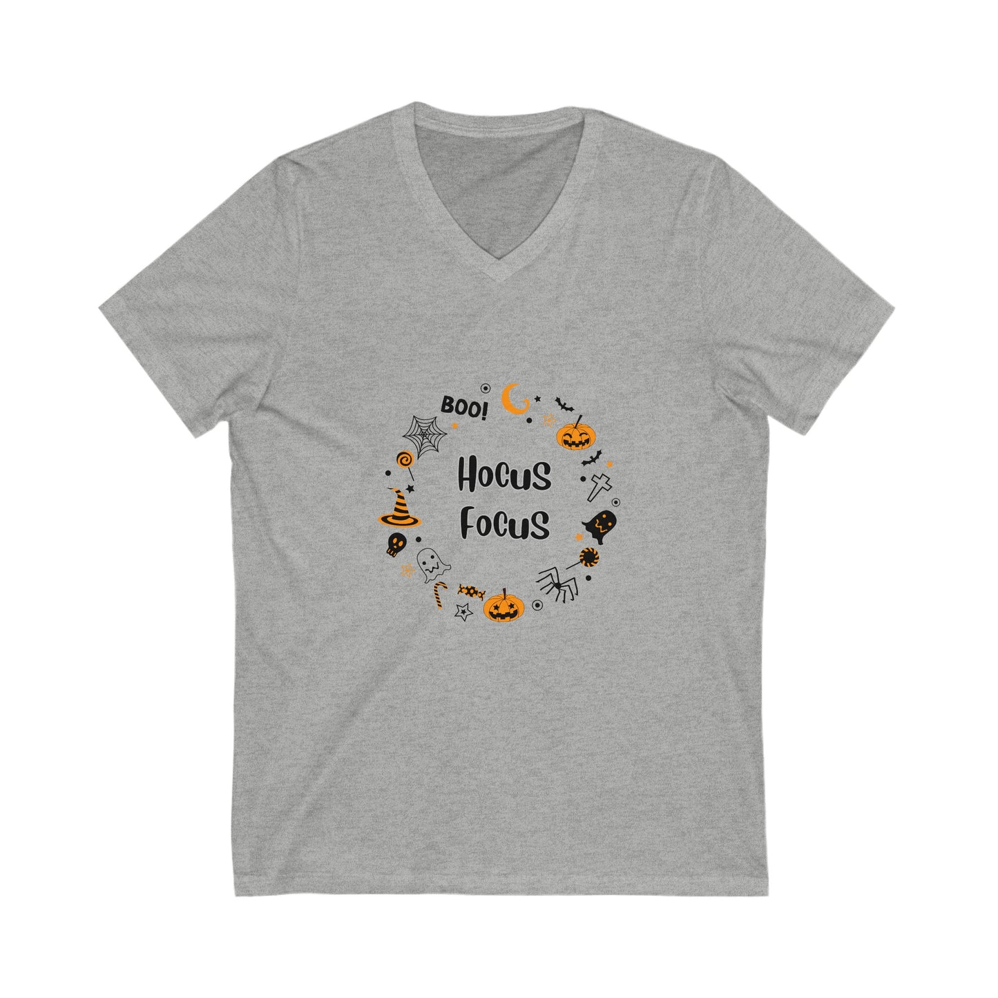 Unisex Jersey Short Sleeve V-Neck Tee for Educators-Hocus Focus