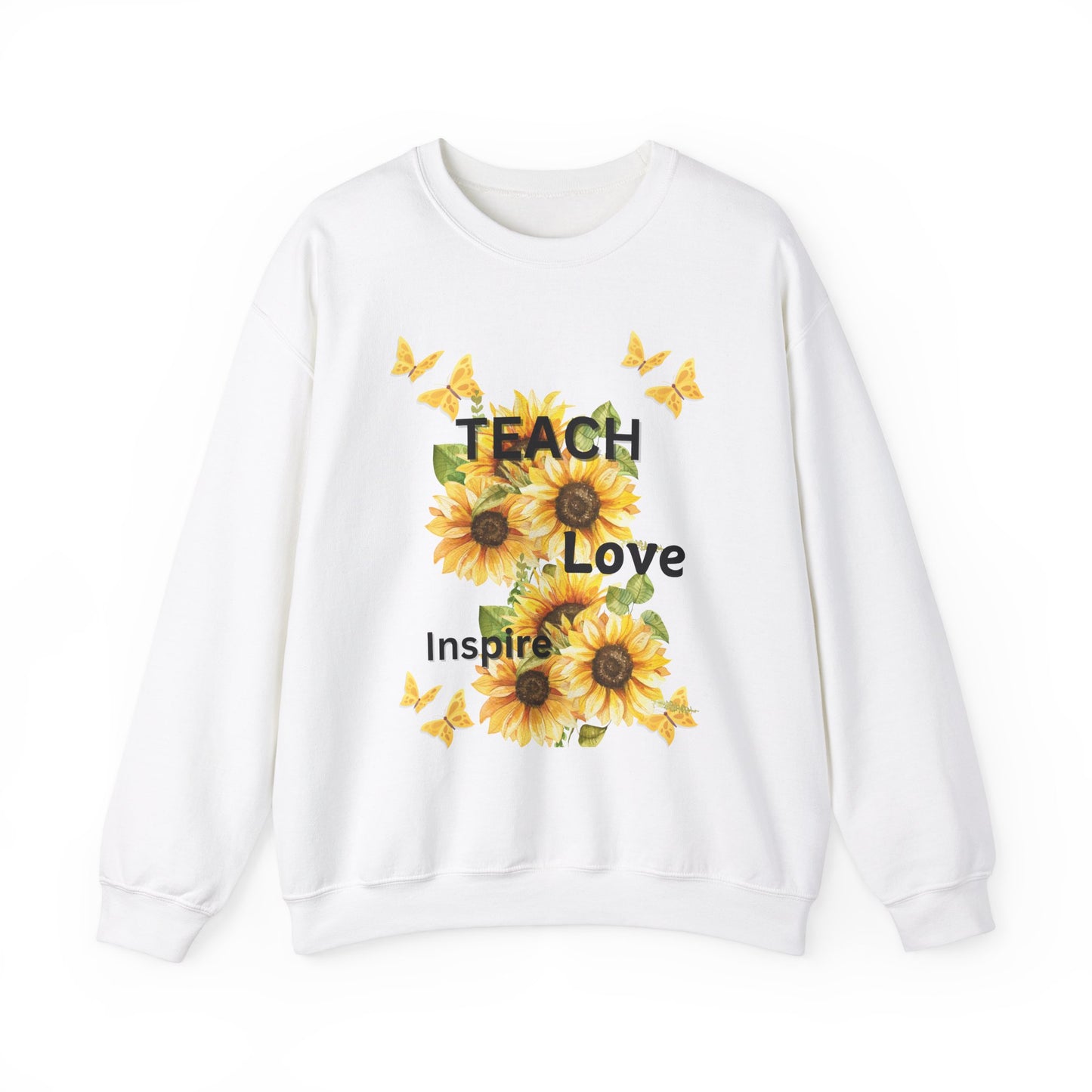 Teacher Fall Warm Weather Unisex Sweatshirt - Teach Love Inspire Design