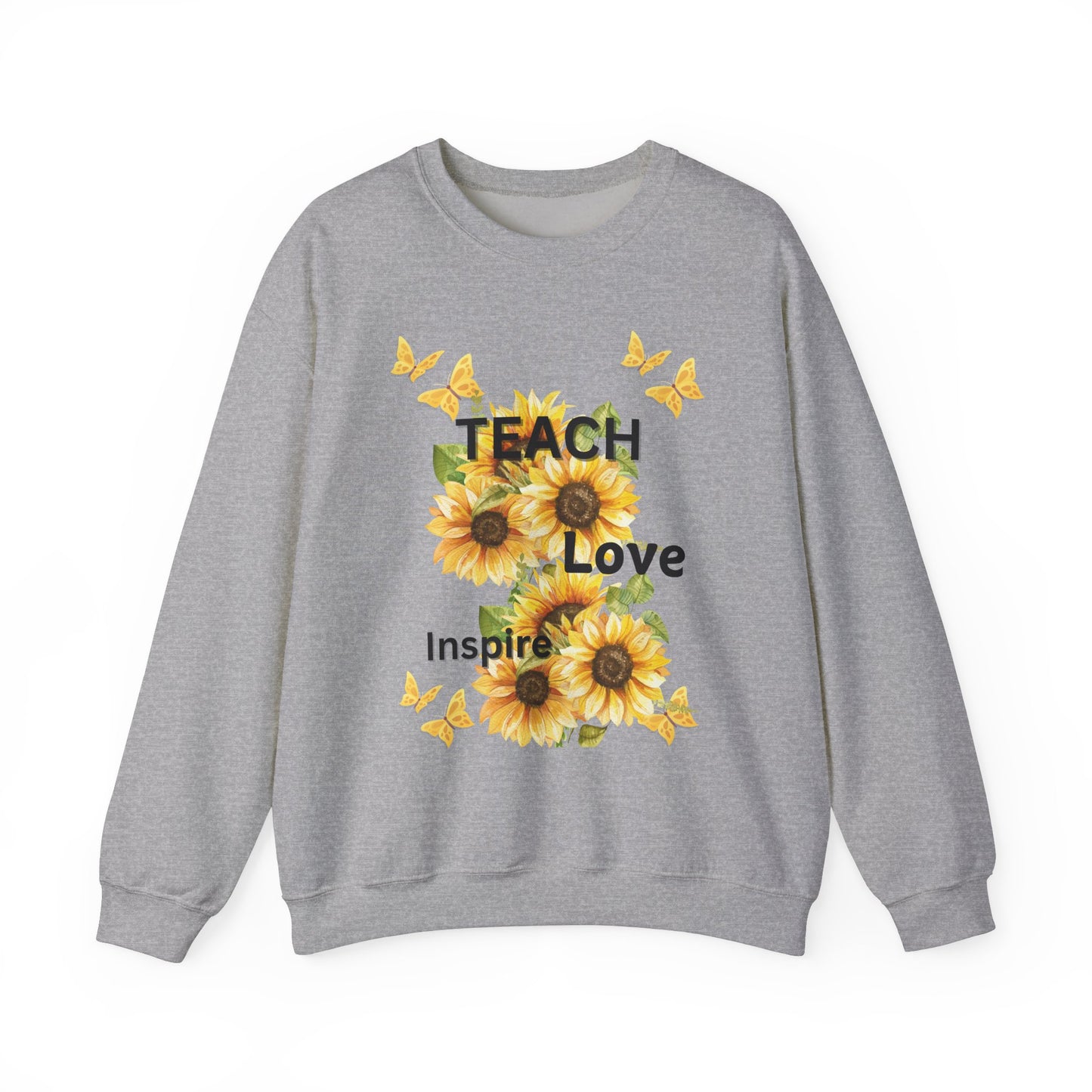 Teacher Fall Warm Weather Unisex Sweatshirt - Teach Love Inspire Design