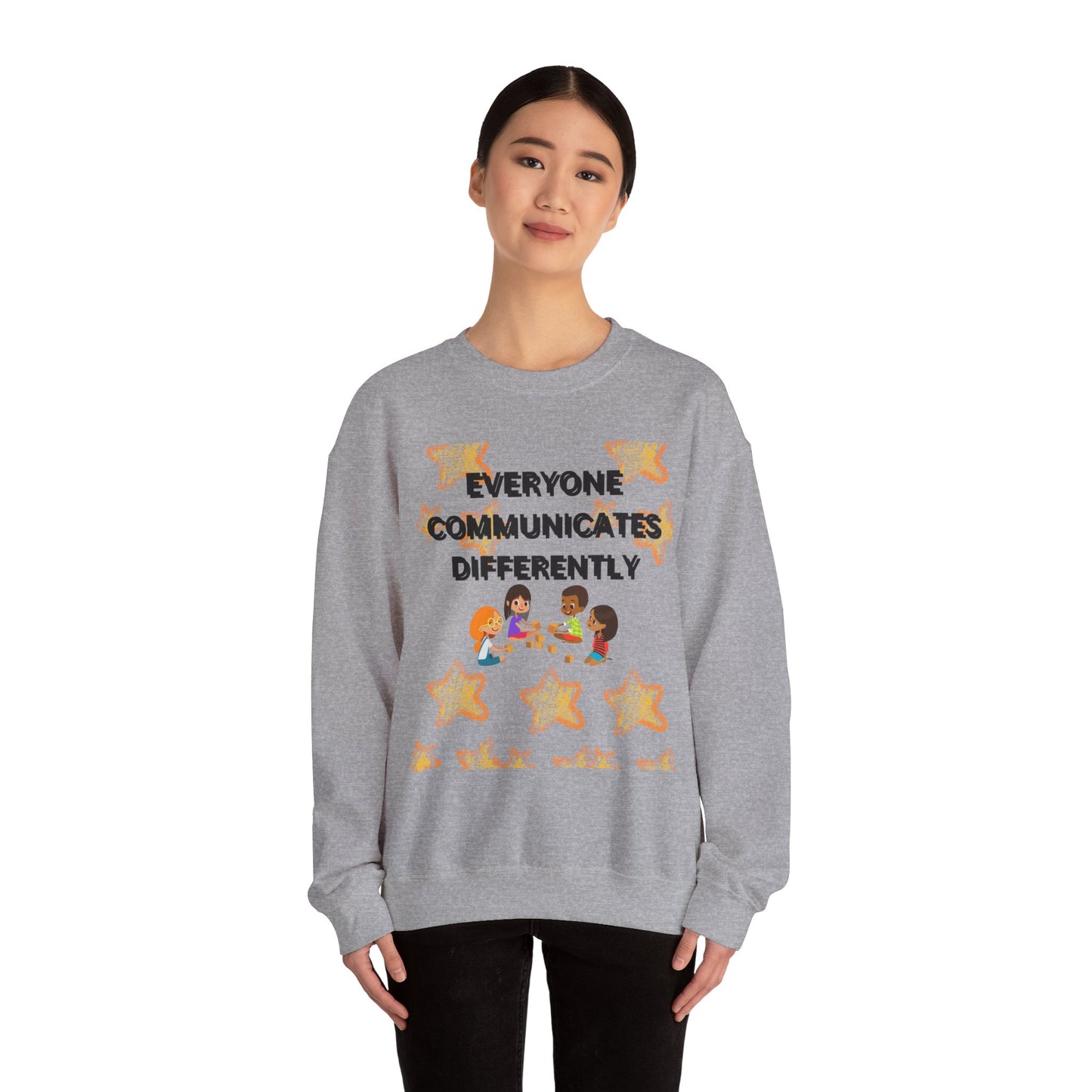 Speech-Language Pathologist Sweatshirt - Everyone Communicates Differently