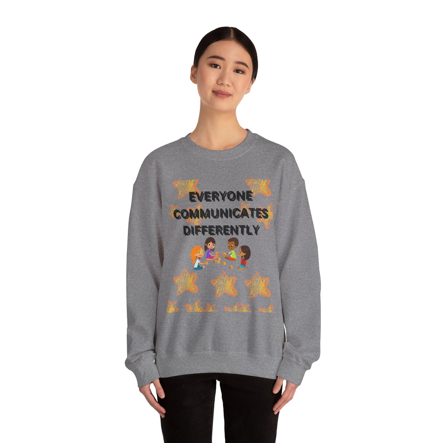 Speech-Language Pathologist Sweatshirt - Everyone Communicates Differently