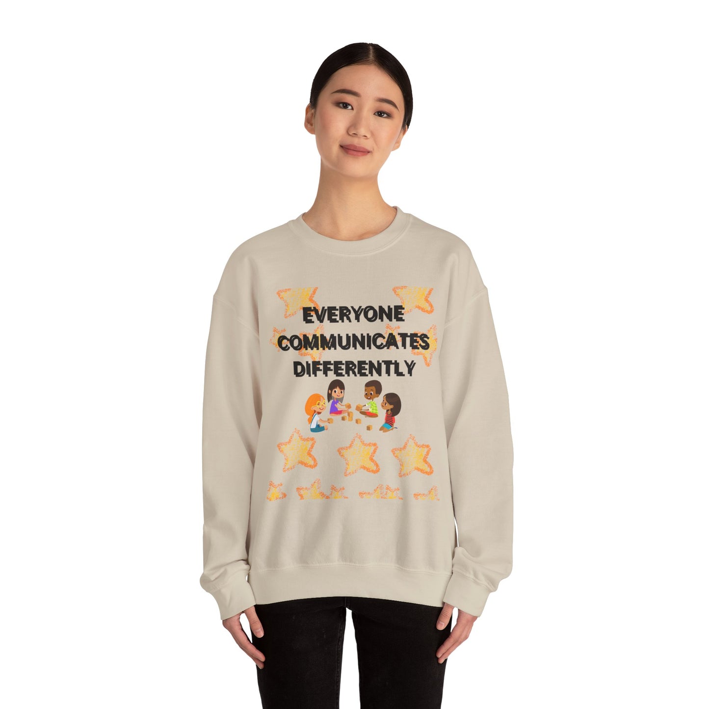 Speech-Language Pathologist Sweatshirt - Everyone Communicates Differently