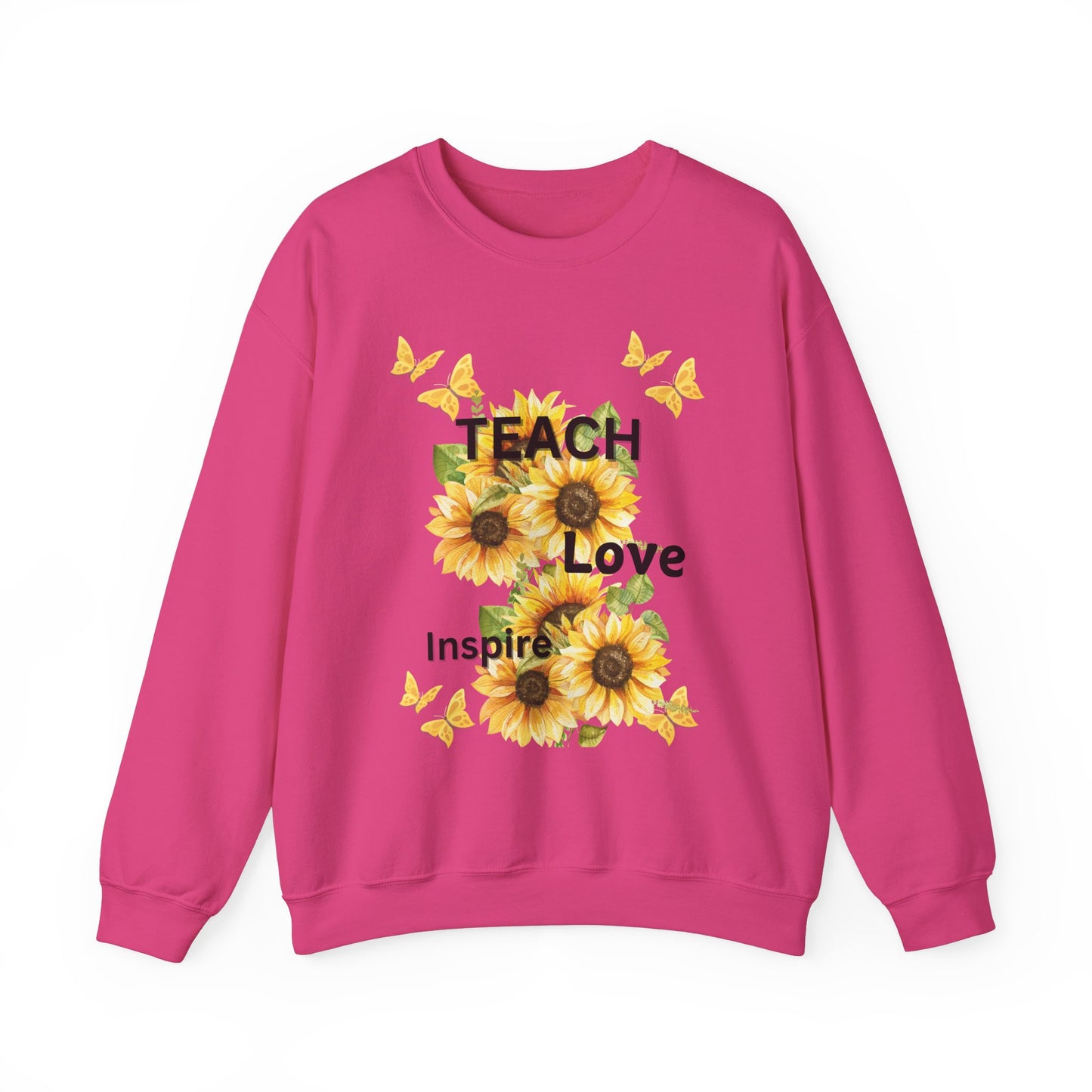 Teacher Fall Warm Weather Unisex Sweatshirt - Teach Love Inspire Design